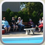 Rusty, Jan, Liz, Marj, Linda, Linda, and Tim